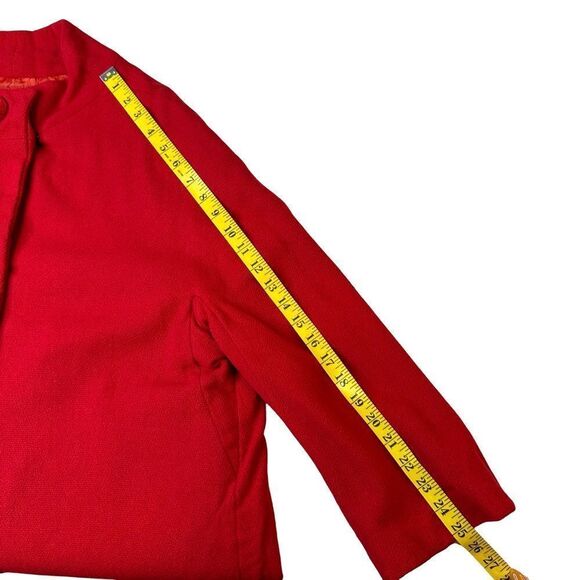 Vintage Wool Blend Red Swing Coat Size XL - Picture 12 of 16